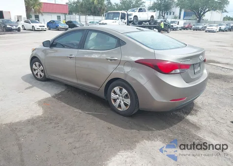 2016 Hyundai Elantra Se/Sport/Limited из США, поврежденный, VIN 5NPDH4AE6GH701666